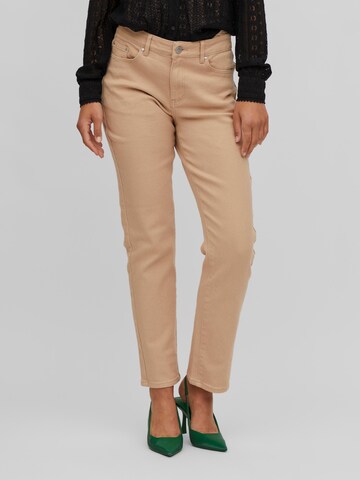 VILA Regular Jeans 'STRAY' in Beige: predná strana