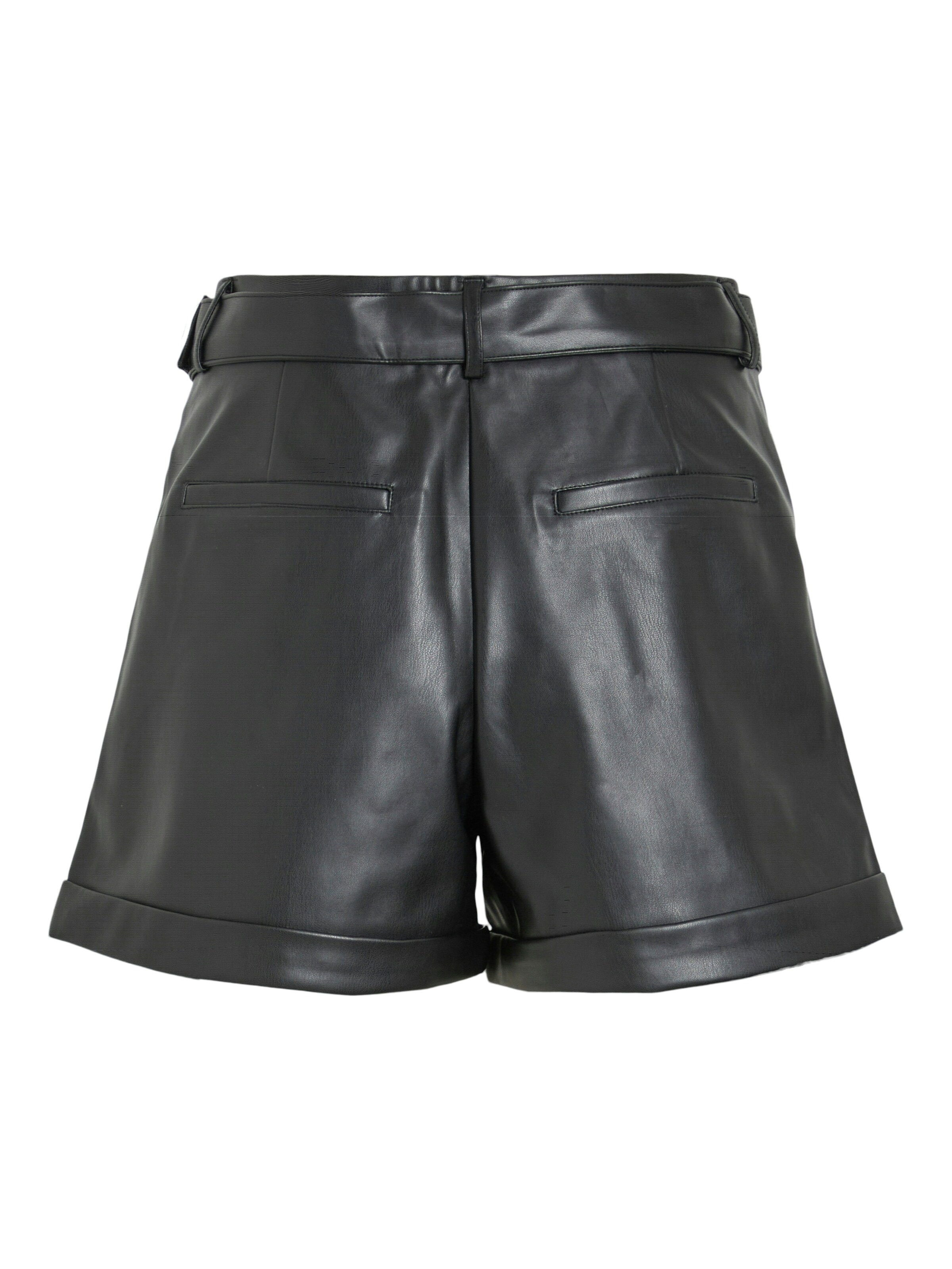 VILA Szabványos Élére vasalt nadrágok 'Mathy' - fekete