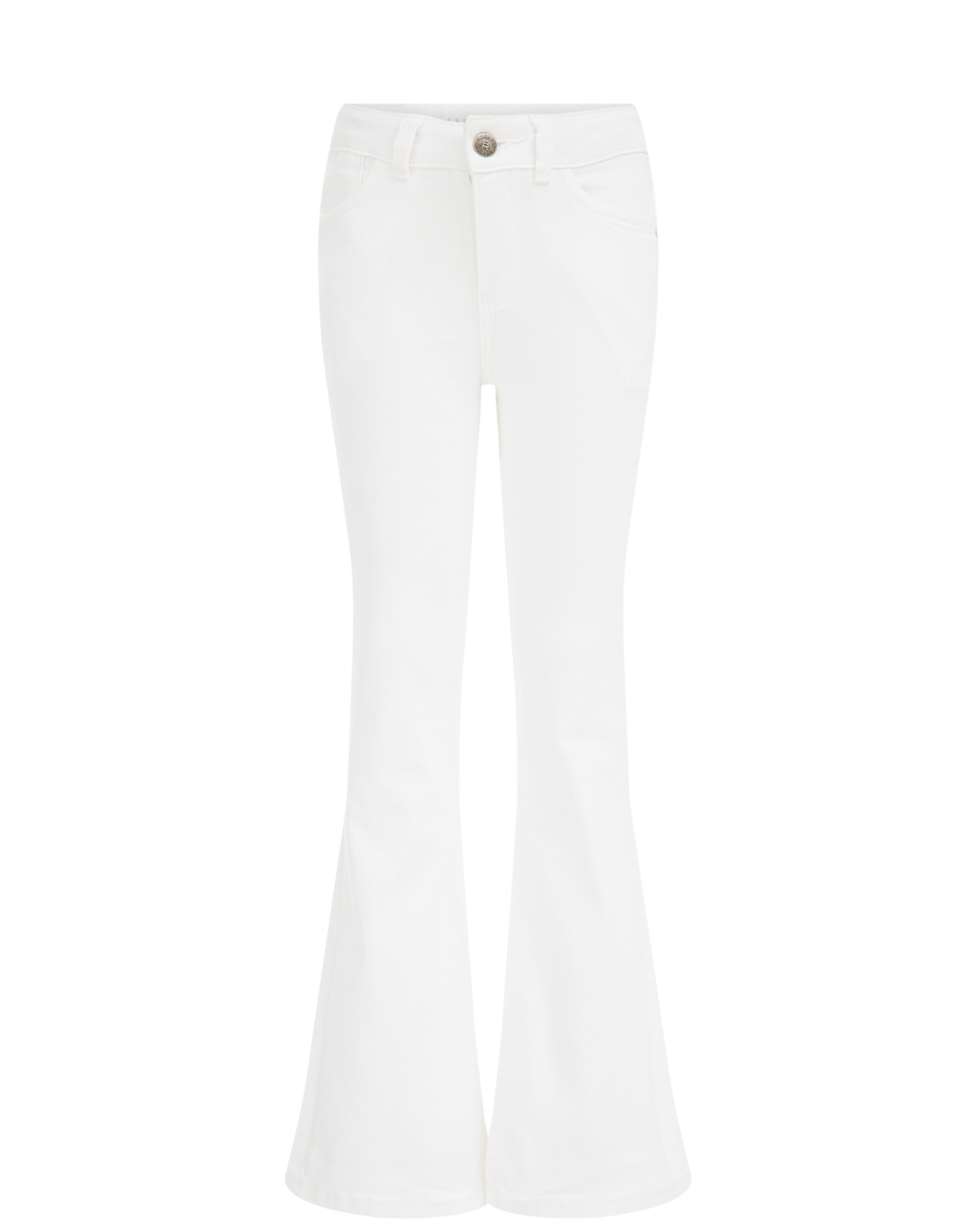 WE Fashion Расклешенный Штаны в Белый: спереди