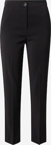 PATRIZIA PEPE Regular Pleated Pants in Black: front