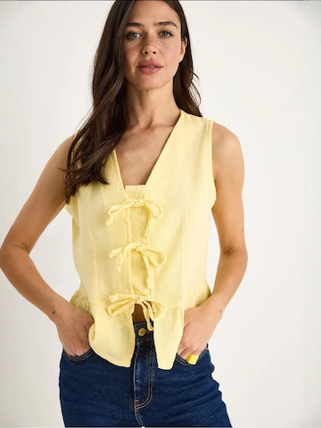 Bianco Lucci - Blusa em amarelo: frente