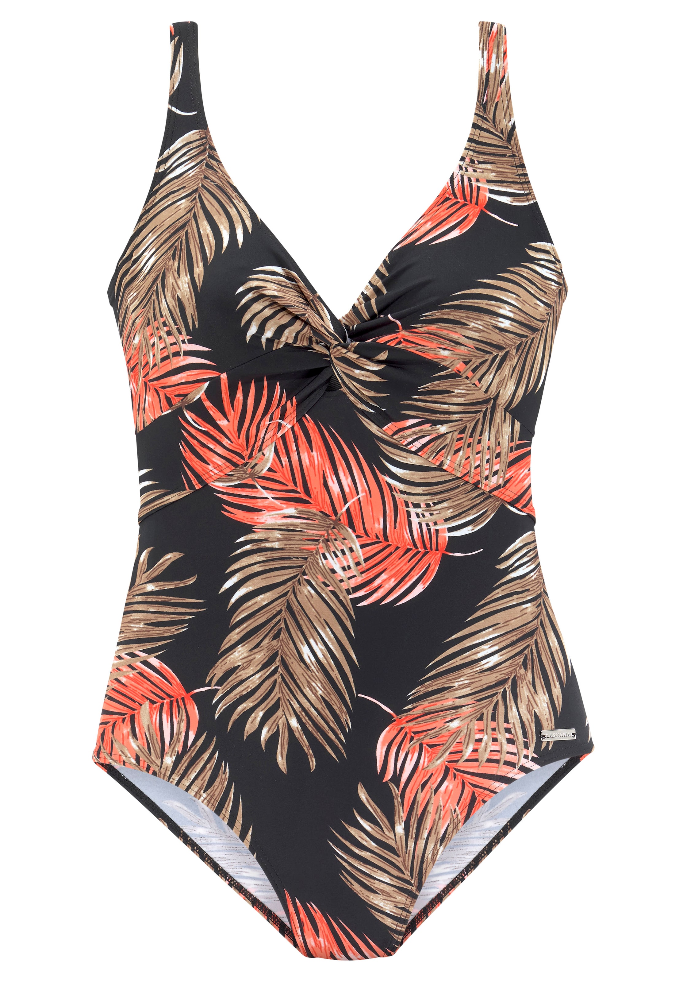 juoda LASCANA Biustjė Maudymosi kostiumėlis: priekis