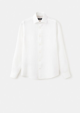 MANGO MAN Slim fit Button Up Shirt 'Tucan' in White