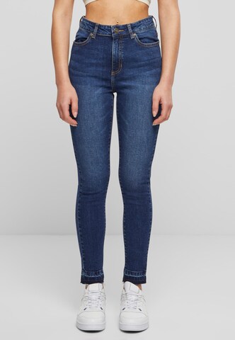 Urban Classics Slimfit Jeans in Blauw: voorkant