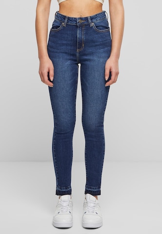 Urban Classics Slimfit Jeans in Blauw: voorkant