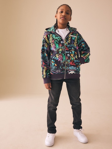 Veste de survêtement 'Minecraft' Next en violet : devant