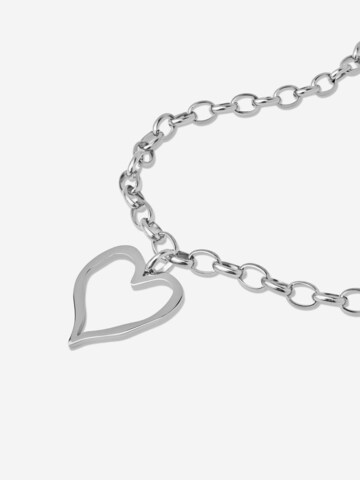 ØYRE Łańcuszek 'Chunky Heart' w kolorze srebrny