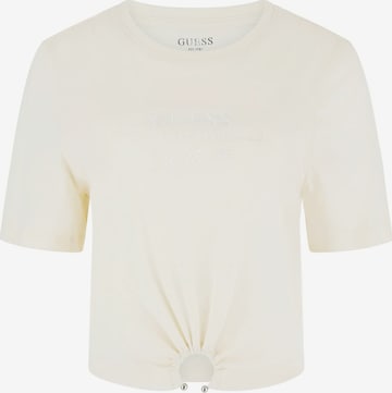 T-shirt GUESS en blanc : devant