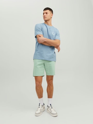 JACK & JONES Regularen Hlače | zelena barva