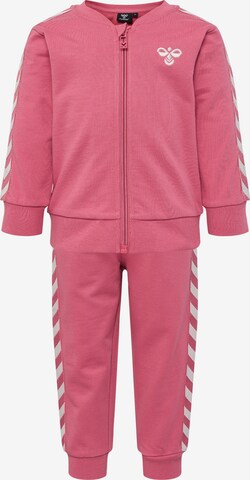 Hummel Sports suit in Pink: front