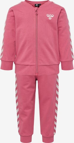 Hummel Sports Suit in Pink: front