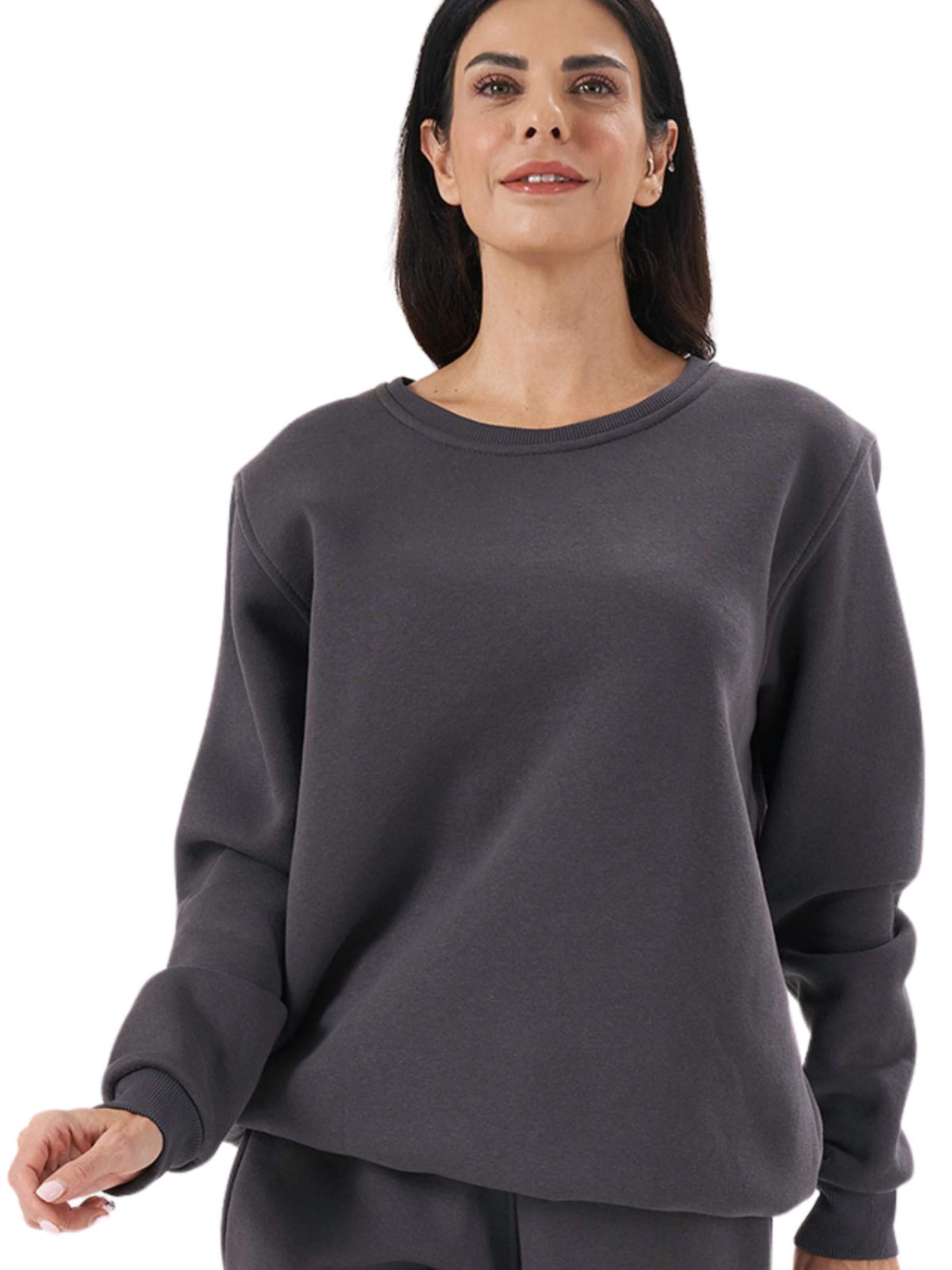 LOUIS LECLER Sweatshirt 'Avery' in Grijs