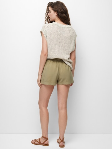 Pull&Bear Loosefit Kalhoty – zelená