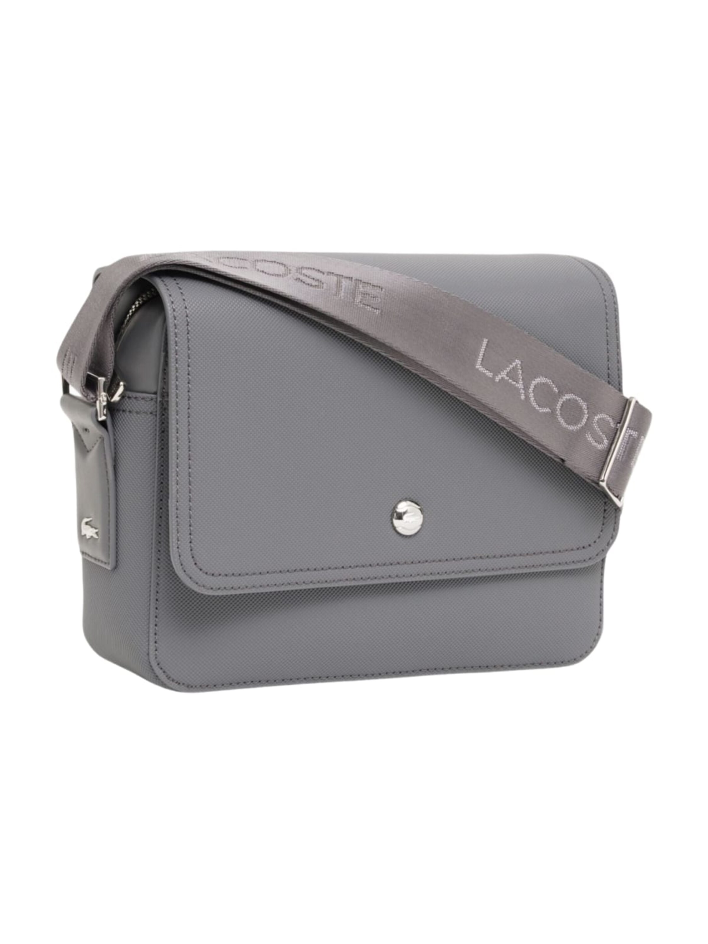 LACOSTE Crossbody bag 'Lacoste Petit sac messenger Homme Langon Petit Piqué' in Black