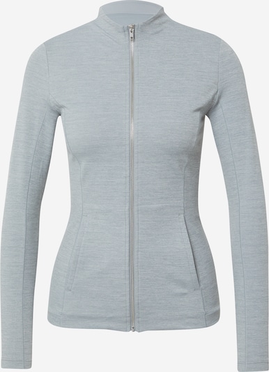 NIKE Veste de survêtement en gris chiné / blanc, Vue avec produit