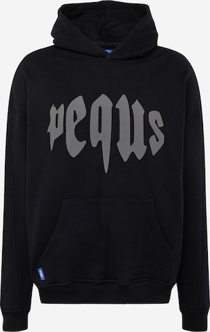 Pequs - Sudadera en negro: frente