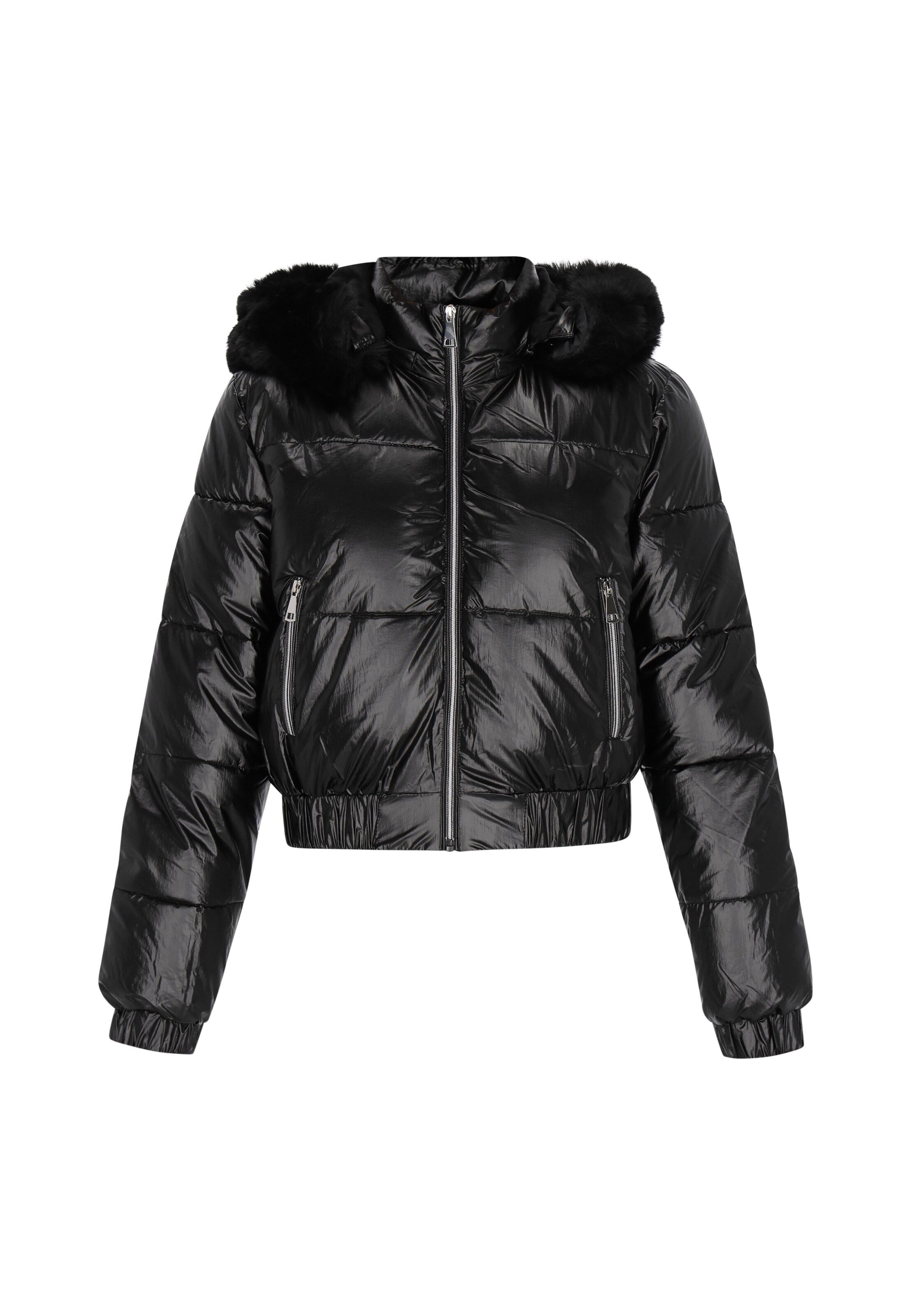 MYMO Winter Jacket in Black: front