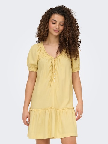 ONLY Jurk 'ONLGoa' in Geel: voorkant