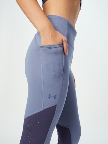 Skinny Pantalon de sport 'Fly Fast 3.0' UNDER ARMOUR en bleu