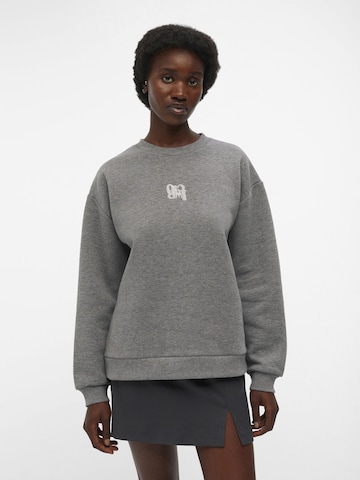 OBJECT Sweatshirt 'RORA' in Grijs: voorkant