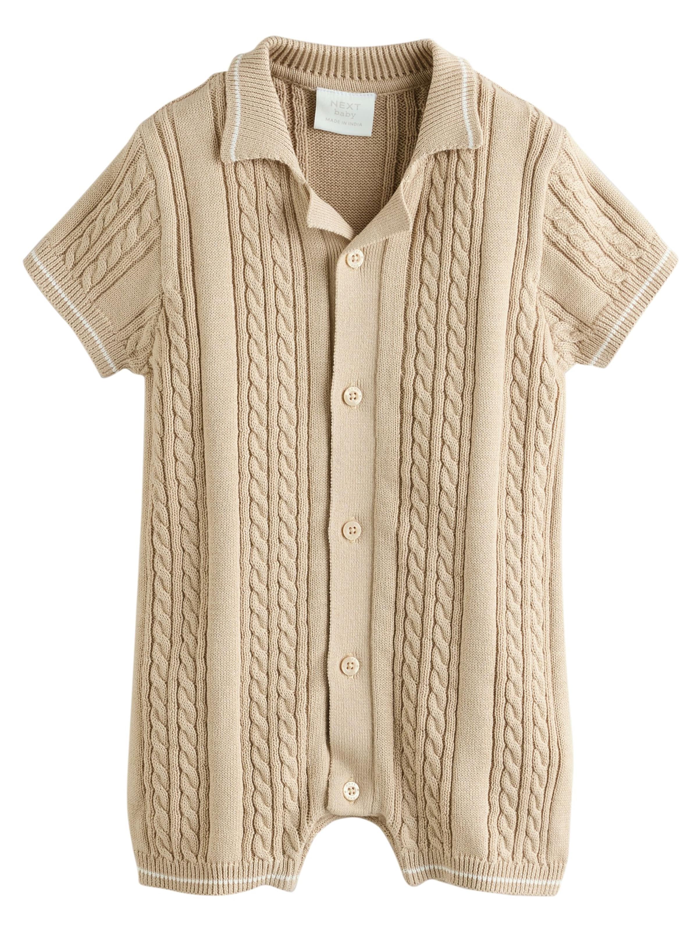 Next Pajac/bodi | bež barva: sprednja stran