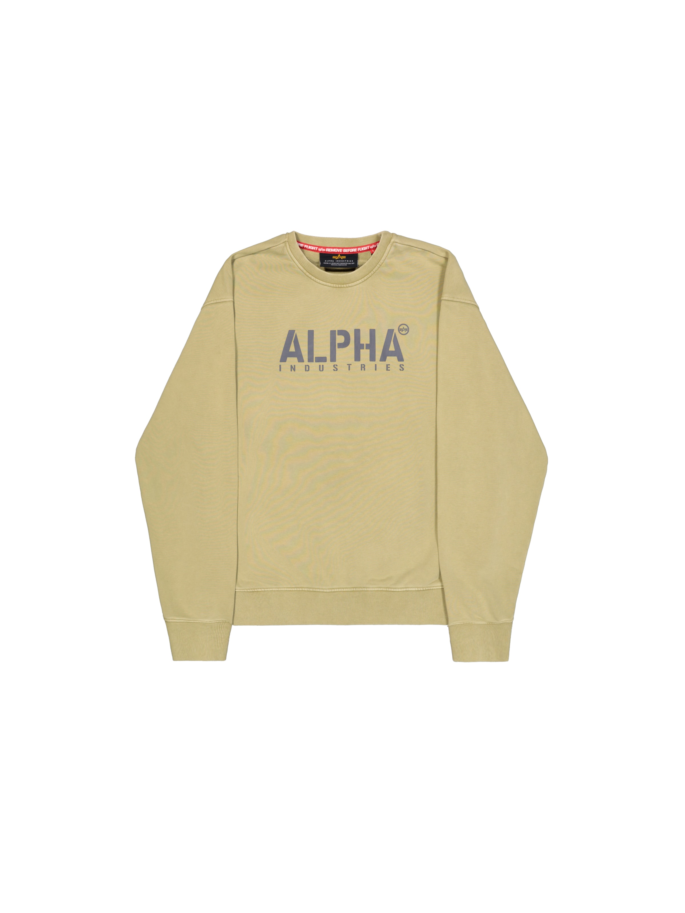 ALPHA INDUSTRIES Sweatshirt 'Stencil' in Grün: Vorderseite
