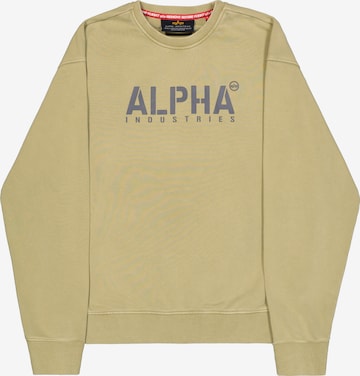 ALPHA INDUSTRIES Sweatshirt 'Stencil' in Grün: Vorderseite