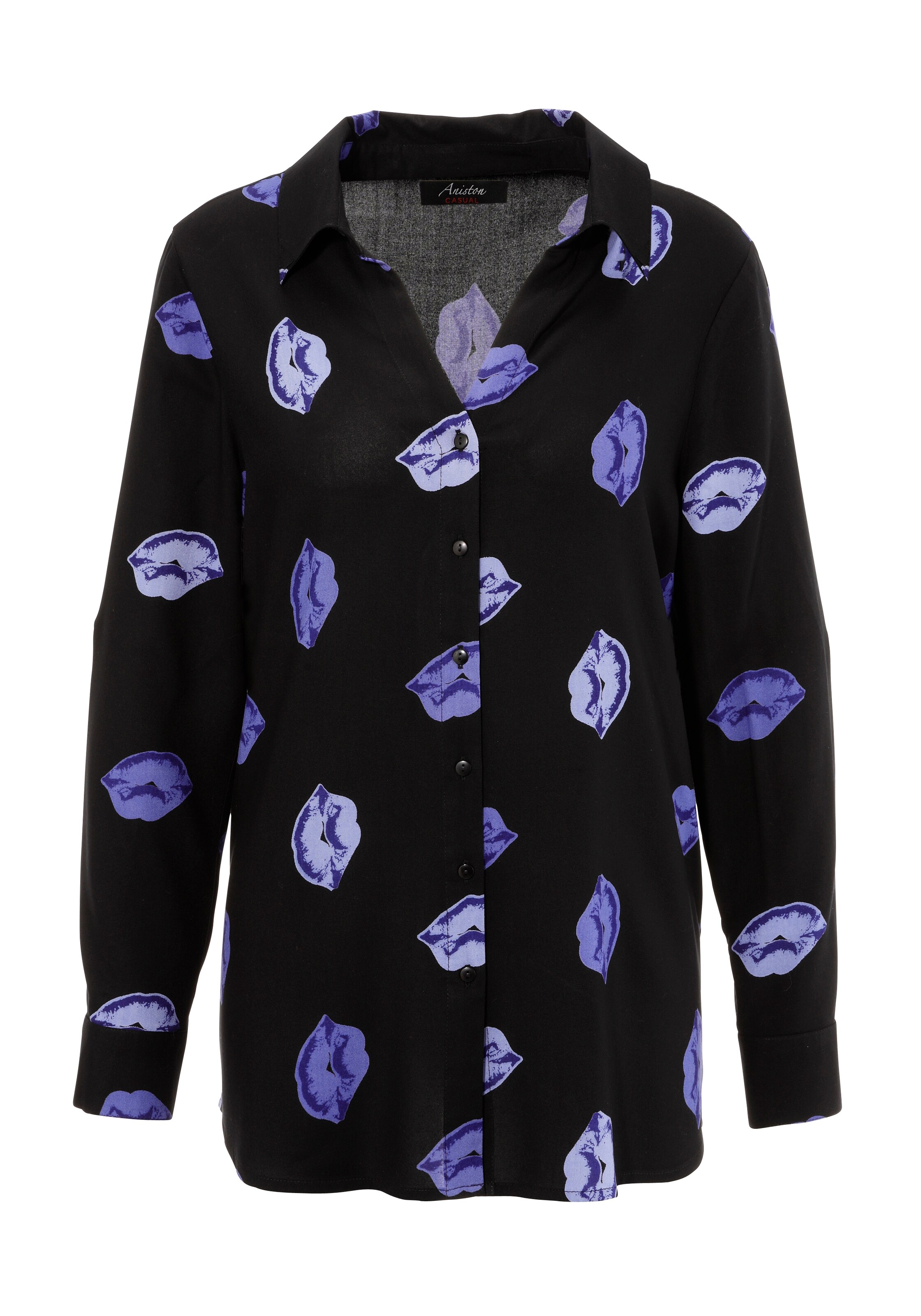 Aniston CASUAL Bluse in Schwarz: Vorderseite