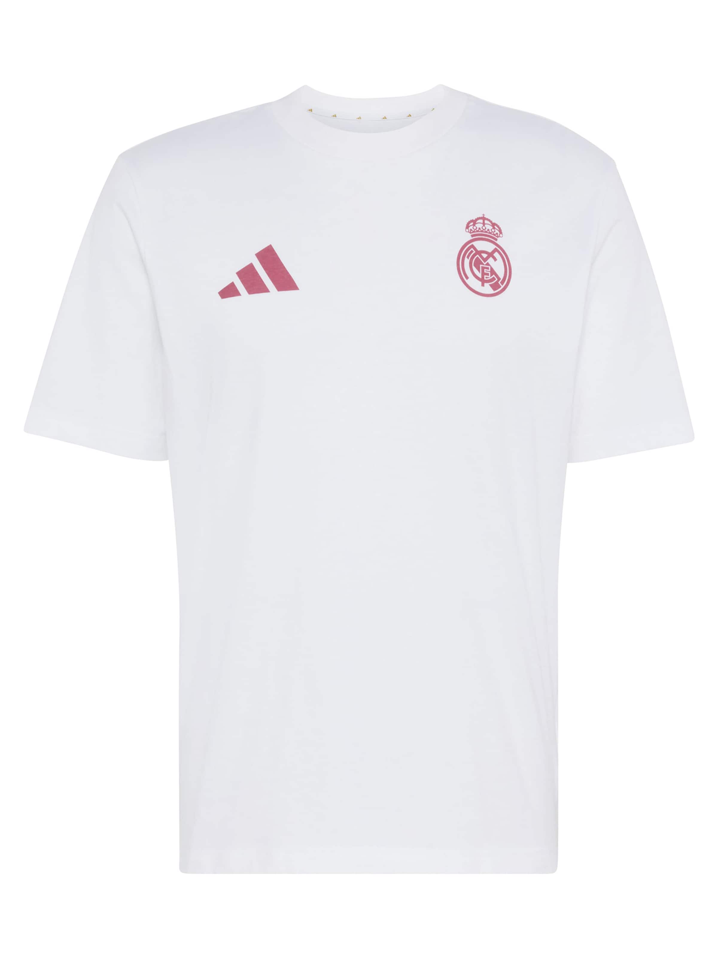 ADIDAS PERFORMANCE Функциональная футболка 'REAL SZN' в размере S в Ярко-розовый / Белый, Обзор товара