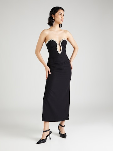 Bardot Evening Dress 'ELENI' in Black: front