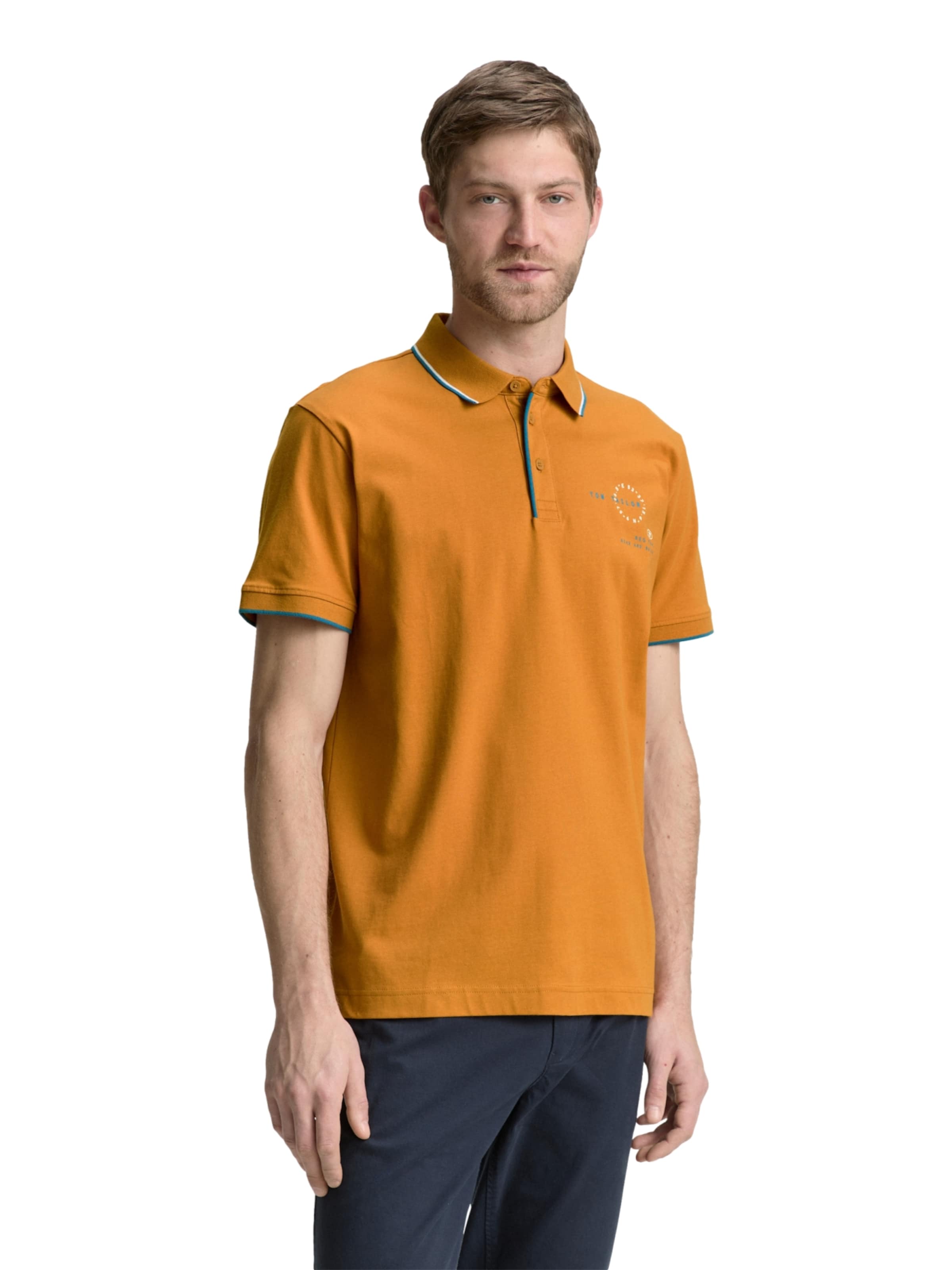 T-Shirt TOM TAILOR en marron : devant