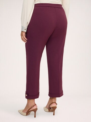 Coupe slim Pantalon Fiorella Rubino en rouge