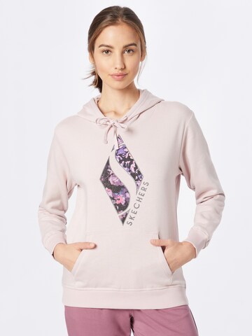 SKECHERS Sport sweatshirt i lila: framsida