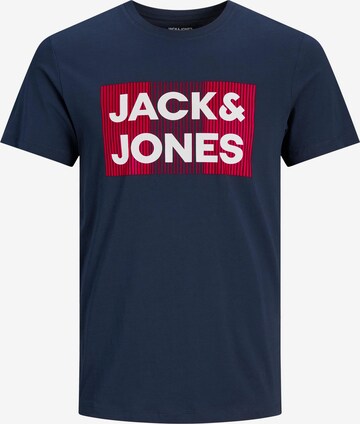 Jack & Jones Junior - Camiseta 'Ecorp' en azul: frente