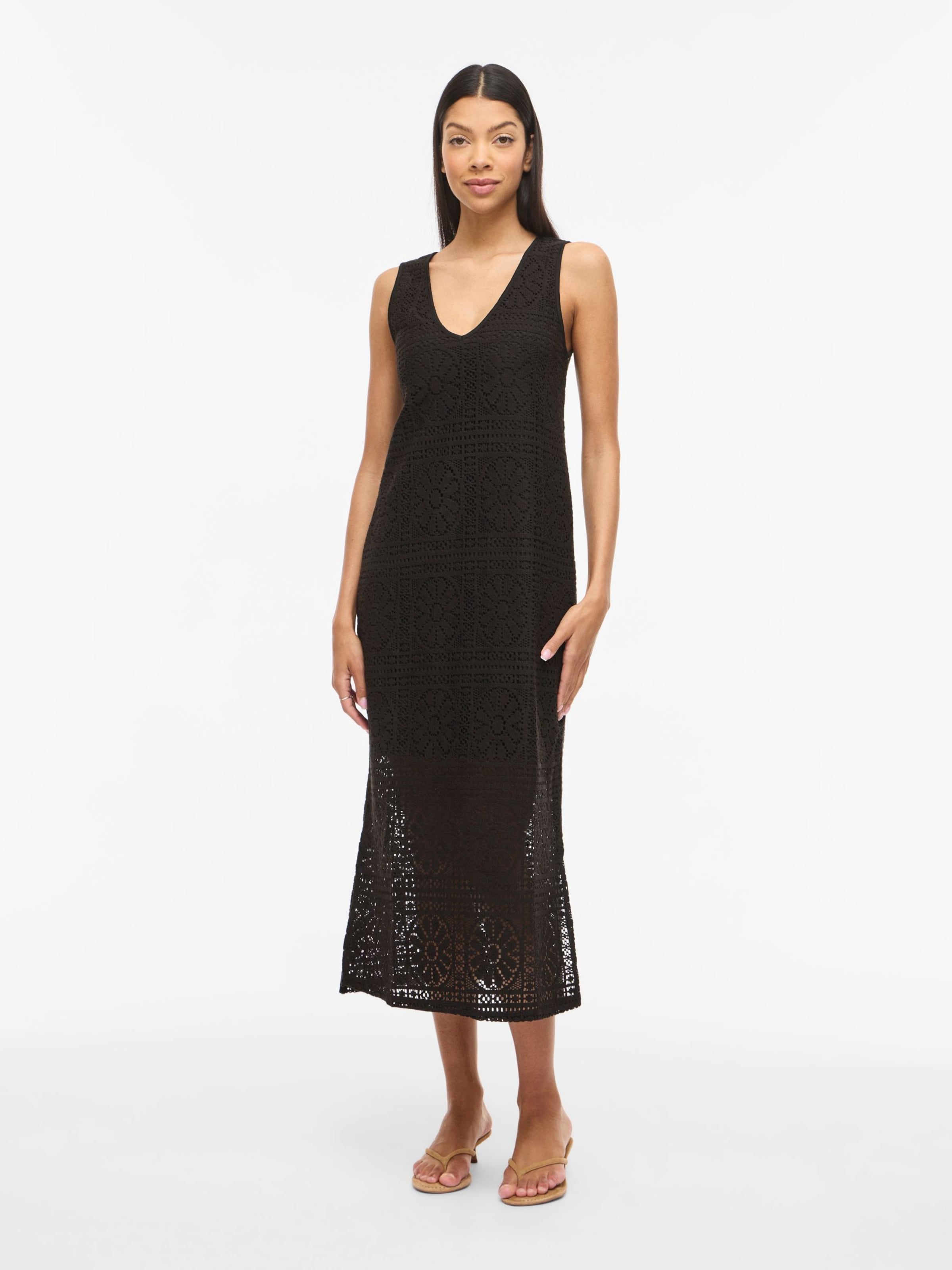 Robes en maille 'VIMERINDA' VILA en noir