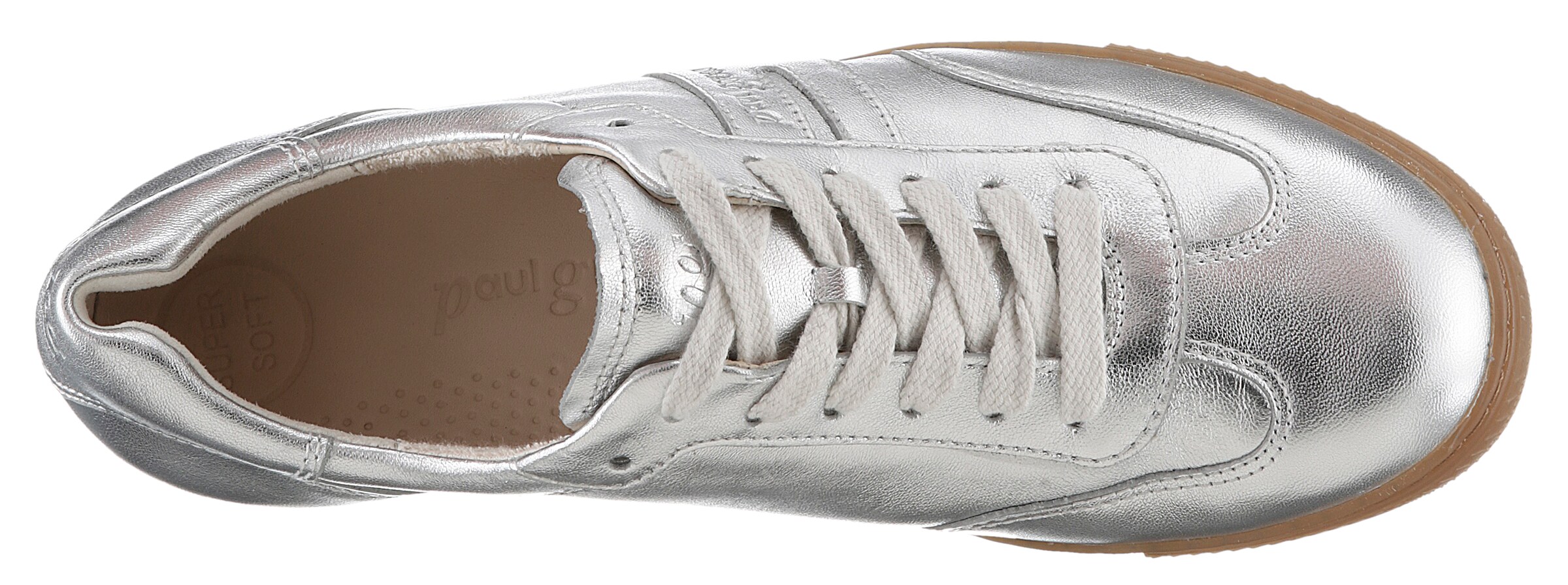 Baskets basses Paul Green en argent