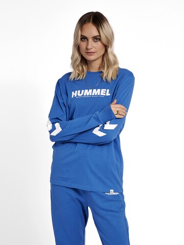 Hummel - Camisa funcionais 'Legacy' em azul: frente