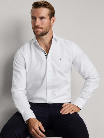 Hackett London Regular fit Overhemd in Wit