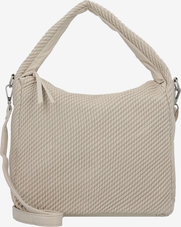 TOM TAILOR DENIM Schultertasche 'Nomi' in Weiß: Vorderseite