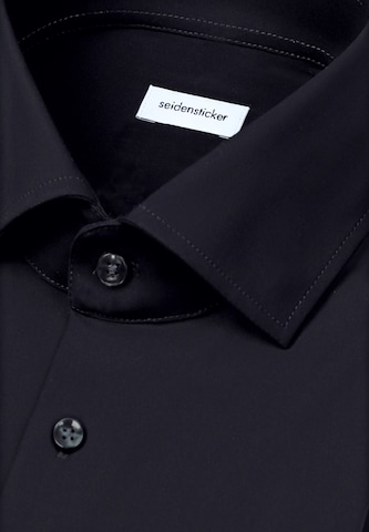 SEIDENSTICKER Slim fit Business shirt in Black