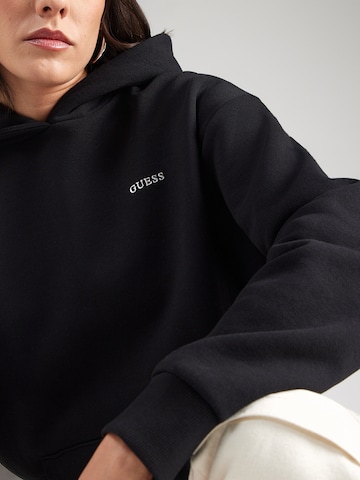 GUESS Athletic Sweatshirt 'NAT HOODIE SWEATSHIRT' in Black