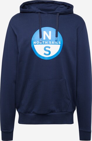 North Sails Sweatshirt in Blauw: voorkant