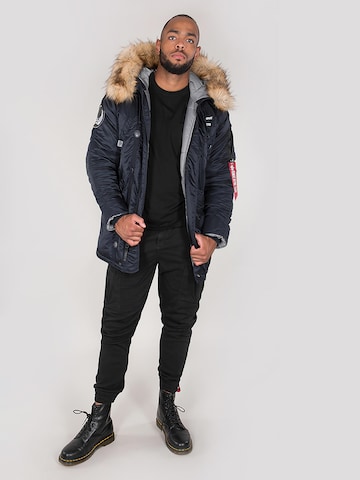 ALPHA INDUSTRIES Vinterjakke 'N3B Airborne' i blå