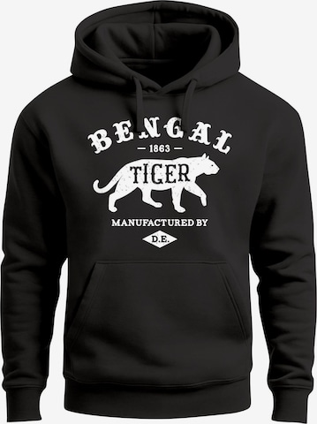 Neverless Sweatshirt 'Bengal Tiger' in Schwarz: Vorderseite