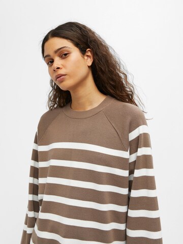 OBJECT Sweater 'ESTER' in Brown