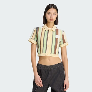 ADIDAS ORIGINALS Shirt 'Glow' in Geel: voorkant