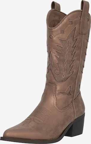 Salinyang Cowboylaarzen in Bruin: voorkant