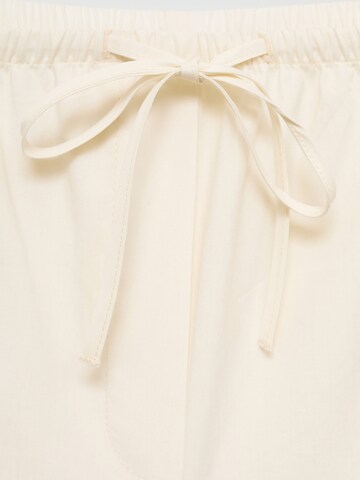 Effilé Pantalon 'Rufy' MANGO en beige