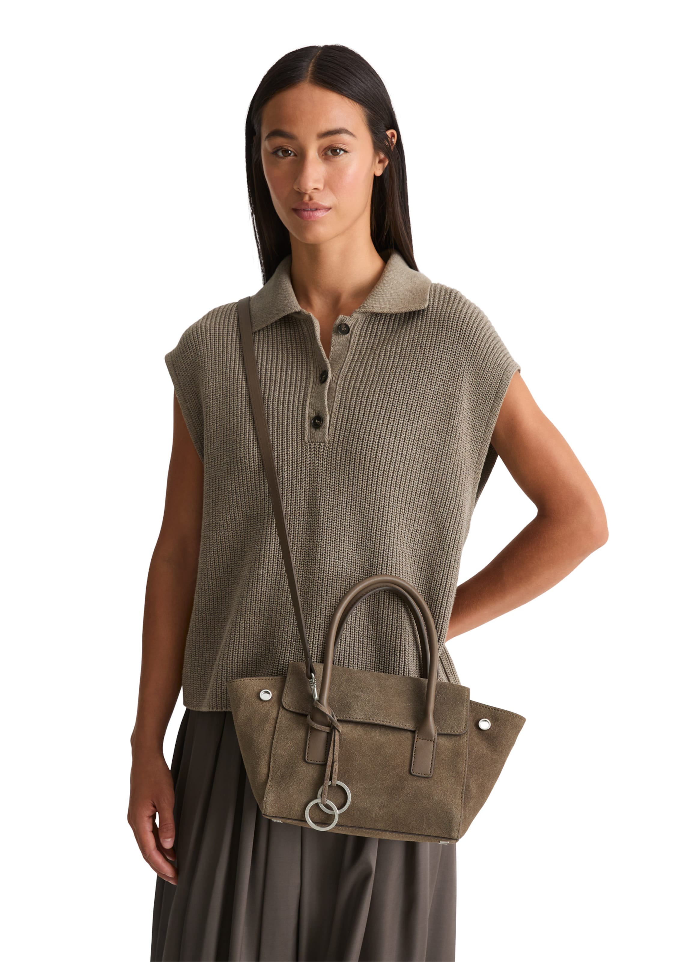 Marc O'Polo Shopper 'Gitty ' in Brown: front