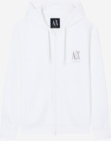 Giacca di felpa di ARMANI EXCHANGE in bianco: frontale